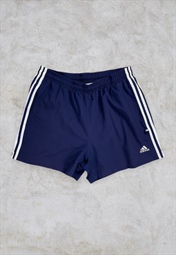 Vintage Blue Adidas Shorts 90s Sports Large