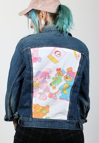 REWORKED POPPLES 80S 90S VINTAGE DENIM JACKET
