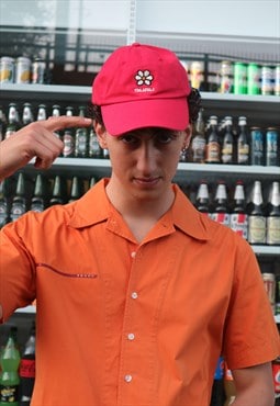 y2k Vintage Prada red line orange cotton shirt