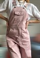 VINTAGE REVIVAL M.C OVERALLS DUNGAREES PINK