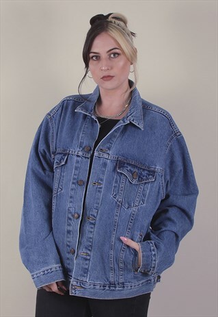VINTAGE LEVI'S 90'S GRUNGE BLUE DENIM JACKET /A6016