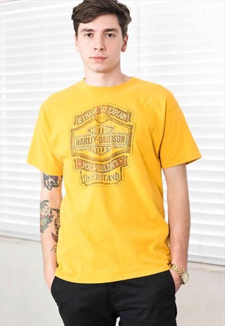VINTAGE HARLEY-DAVIDSON T-SHIRT LOGO 90S L 8.1