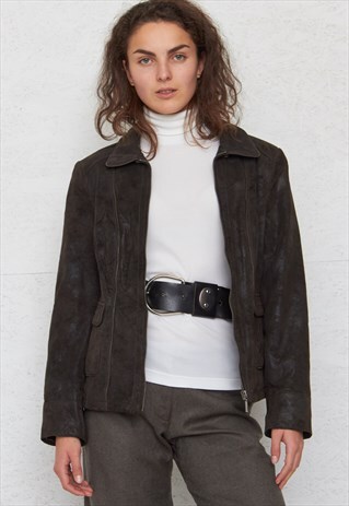 VINTAGE BROWN SUEDE JACKET