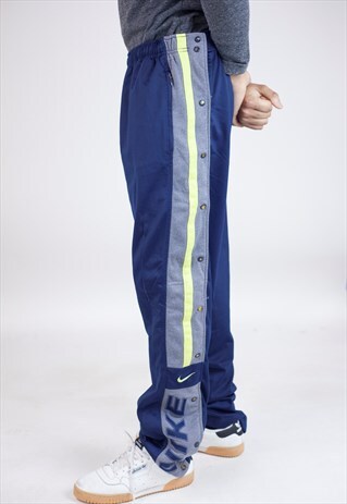 VINTAGE 90S NIKE BUTTON-OFF TRACKSUIT BOTTOMS