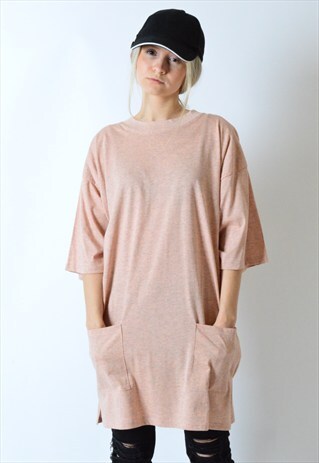 VINTAGE 90S PASTEL PINK POCKET T-SHIRT