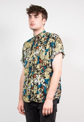 90'S CRAZY PATTERN VINTAGE SHIRT