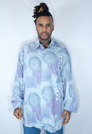 VINTAGE HAWAIIAN CRAZY PATTERNED SHIRT
