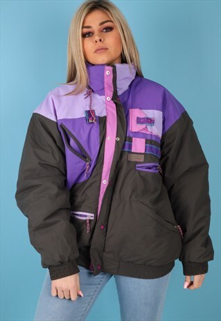 VINTAGE SKI JACKET IN MULTI NJ556