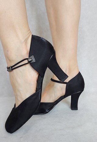 VINTAGE BLACK SHINY MARY JANES, EUR 37, UK 4, US 6,5