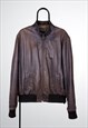 Vintage Leather Jacket Brown Large