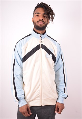 NIKE MENS VINTAGE TRACKSUIT TOP JACKET XL WHITE 90S
