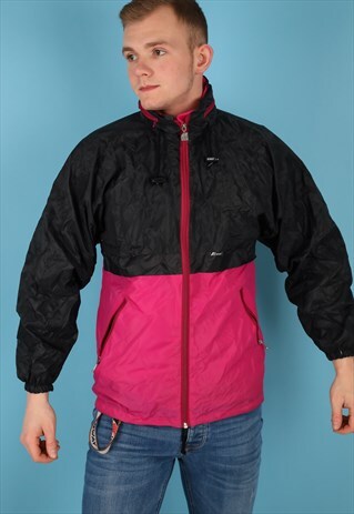 VINTAGE K-WAY WINDBREAKER JACKET IN MULTI NJ525B