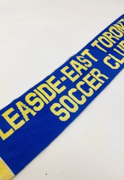 Vintage 90s Leasisde east soccer club scarf 