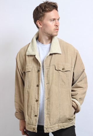 VINTAGE FLEECE LINED CORDUROY JACKET