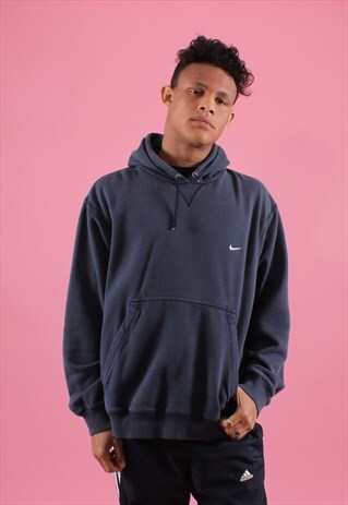 FADED NAVY NIKE EMBROIDERED HOODIE