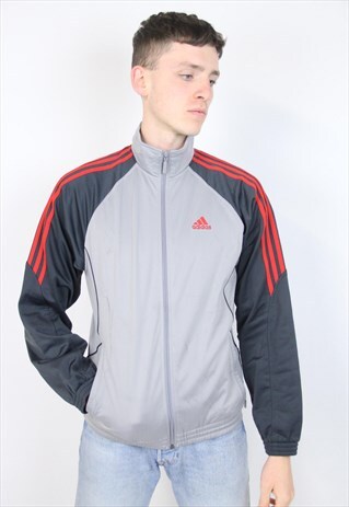 VINTAGE 90'S ADIDAS GREY SPORTS JACKET