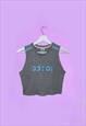 ADIDAS GREY Y2K VINTAGE TANK CROP TOP