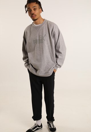 VINTAGE PUMA PRINT SPELLOUT SWEATSHIRT