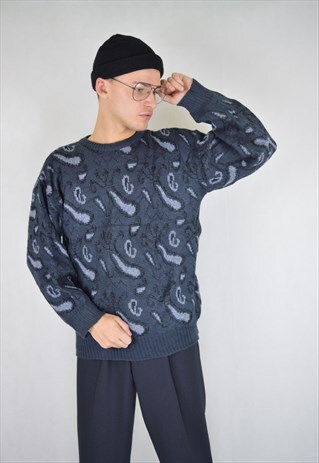 VINTAGE GREY GRAPHIC 80'S SWEATSHIRT