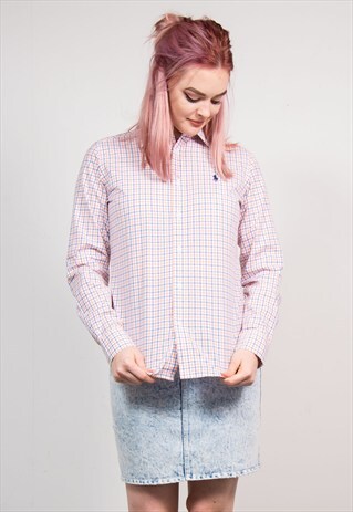 RALPH LAUREN CHECK PATTERN SHIRT