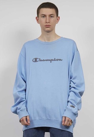 VINTAGE 90'S SKY BLUE CHAMPION SWEATSHIRT
