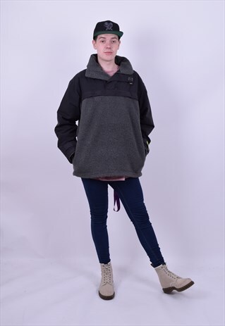 VINTAGE 90'S OVER HEAD FLEECE JACKET SIZE MEDIUM