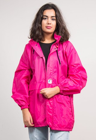 90's Vintage K-Way Bright Pink Cagoule Jacket | The Vintage Scene ...