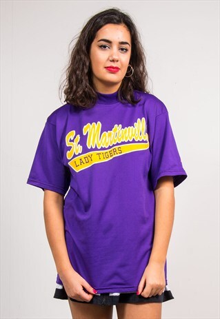 VINTAGE 90'S USA COLLEGE BASEBALL JERSEY T-SHIRT