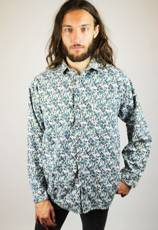 VINTAGE 90'S FLORAL PRINT SHIRT