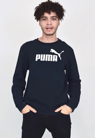VINTAGE 90'S NAVY BLUE PUMA JUMPER