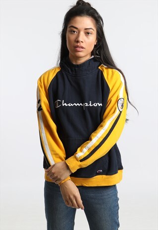 90S CHAMPION EMBROIDERED SPELL OUT HOODIE