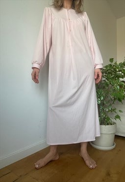Vintage Pink Long Night Gown