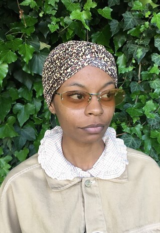 LEOPARD PRINT TURBAN SCARF