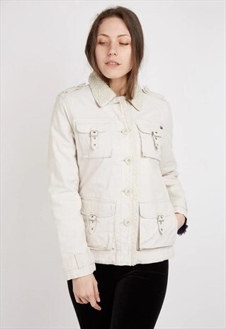 VINTAGE CREAM TOMMY HILFIGER JACKET