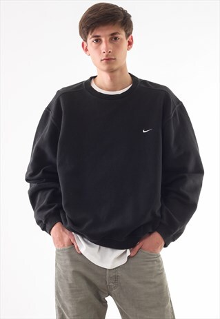 VINTAGE NIKE CREW NECK 90S BLACK