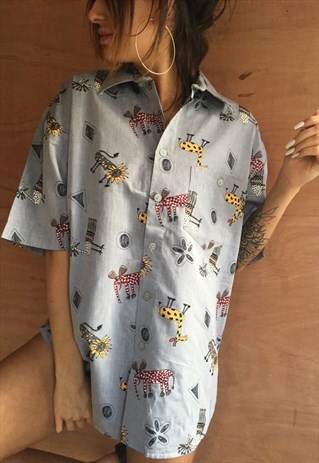 OVERSIZED RETRO 90S 80S VINTAGE UNISEX FESTIVAL SHIRT