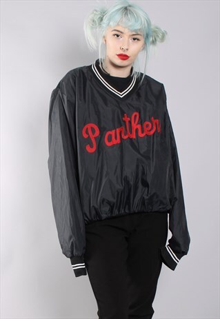 VINTAGE PANTHERS SWEATSHIRT WINDBREAKER