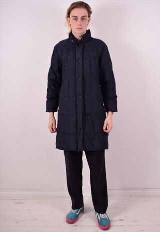 SERGIO TACCHINI MENS VINTAGE PADDED JACKET SMALL NAVY BLUE 9