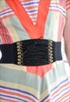 VINTAGE BLACK CORSET STYLE STRETCHY BELT