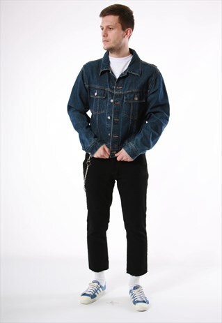 90S VINTAGE CALVIN KLEIN JEANS OLDSCHOOL DENIM JACKET 13831
