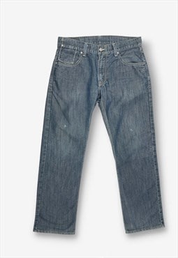 Vintage levi's 514 straight leg jeans dark blue w33 BV20793