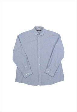 Vintage Tommy Hilfiger Shirt Slim Fit Long Sleeved Blue XL