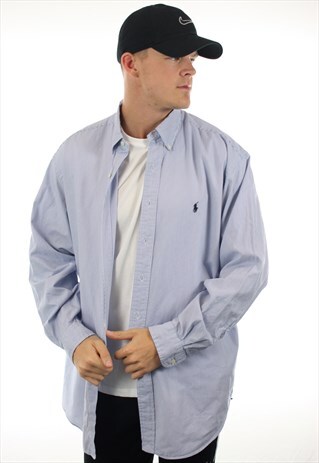VINTAGE RALPH LAUREN STRIPED LONG SLEEVE BLAKE SHIRT