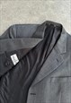 VALENTINO BLAZER VINTAGE VIRGIN WOOL GREY JACKET UOMO 44R