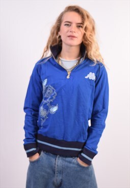 Vintage Kappa Sweatshirt Jumper Blue