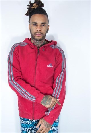 ADIDAS VINTAGE RED HOODIE