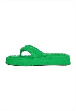 Platform Flip Flops Flat Sandals