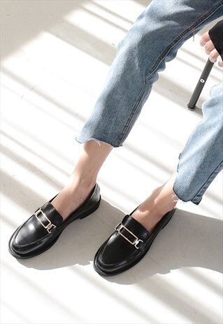 GENUINE LEATHER RETRO LOAFERS
