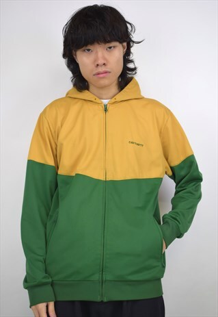 VINTAGE 90S CARHARTT MUSTARD/GREEN JACKET
