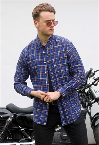RALPH LAUREN USA GRUNGE PLAID CHECK SHIRT